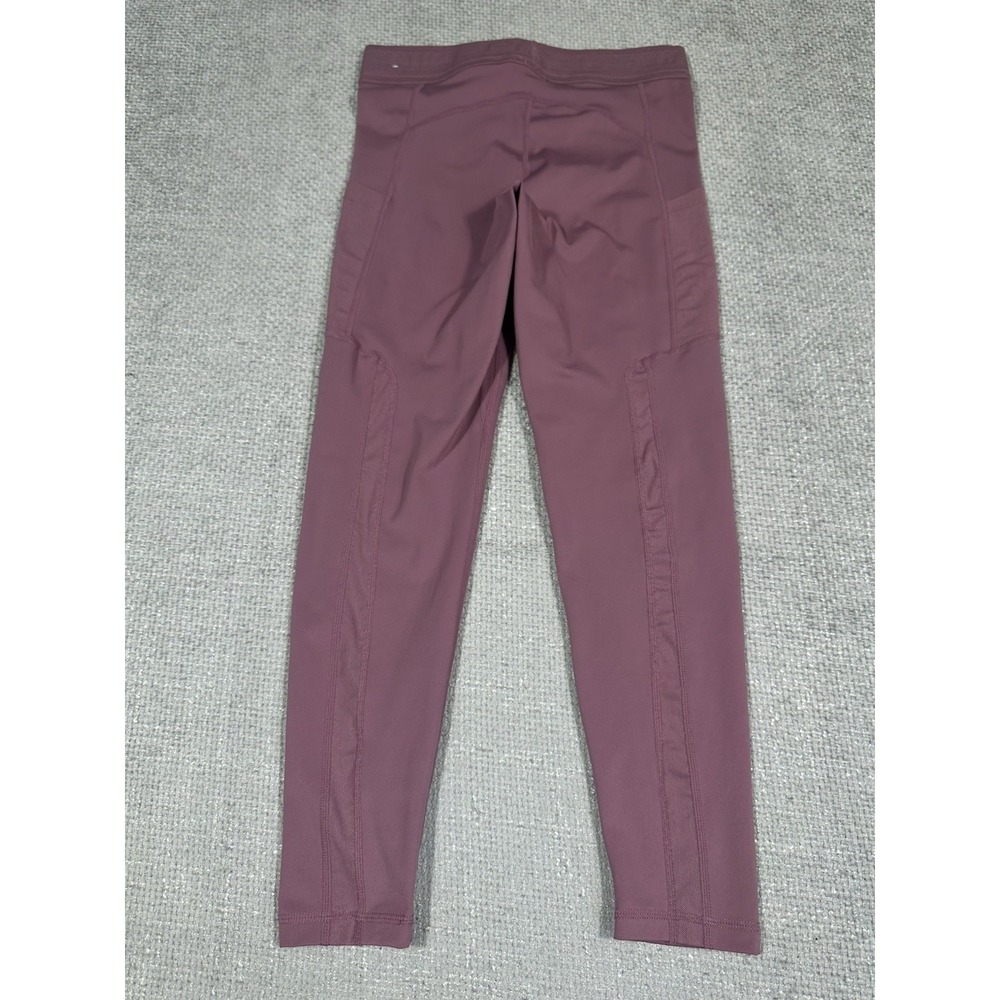 Nike Pro Leggings Womens Medium Mulberry Dri Fit Pockets 7/8 DN4691-533 - Picture 2 of 11